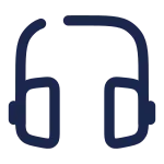 Headphones Square SVG Icon